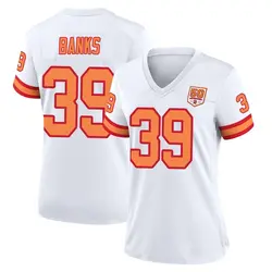 Nike Marcus Banks Tampa Bay Buccaneers Game White '76 50th Season Jersey - Women's