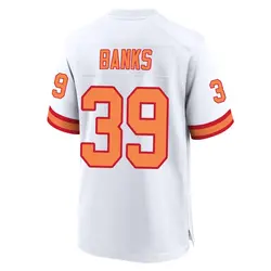 Nike Marcus Banks Tampa Bay Buccaneers Game White '76 50th Season Jersey - Youth
