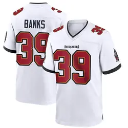 Nike Marcus Banks Tampa Bay Buccaneers Game White Jersey - Men's