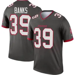 Nike Marcus Banks Tampa Bay Buccaneers Legend Pewter Alternate Jersey - Youth
