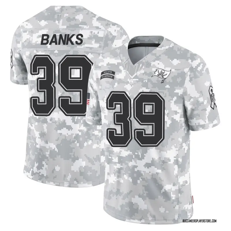 Nike Marcus Banks Tampa Bay Buccaneers Limited Arctic Camo 2024 Salute to Service Jersey - Youth
