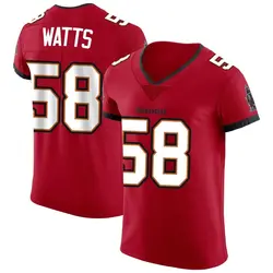Nike Markees Watts Tampa Bay Buccaneers Elite Red Vapor Jersey - Men's