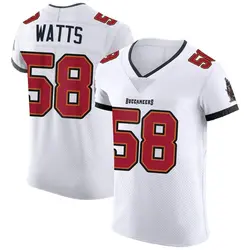 Nike Markees Watts Tampa Bay Buccaneers Elite White Vapor Jersey - Men's