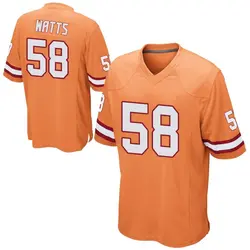 Nike Markees Watts Tampa Bay Buccaneers Game Orange Alternate Jersey - Men's
