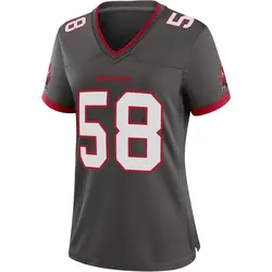 Nike Markees Watts Tampa Bay Buccaneers Game Pewter Alternate Jersey - Women's