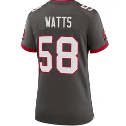 Nike Markees Watts Tampa Bay Buccaneers Game Pewter Alternate Jersey - Women's