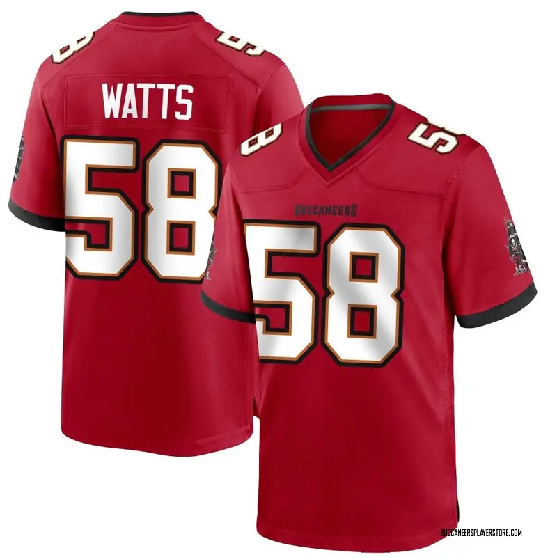 Nike Markees Watts Tampa Bay Buccaneers Game Red Team Color Jersey - Youth
