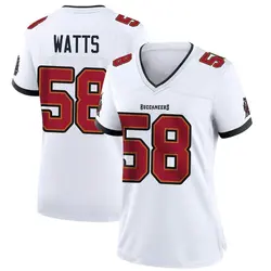 Nike Markees Watts Tampa Bay Buccaneers Game White Jersey - Women's