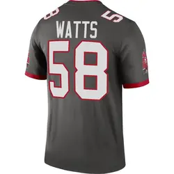Nike Markees Watts Tampa Bay Buccaneers Legend Pewter Alternate Jersey - Youth