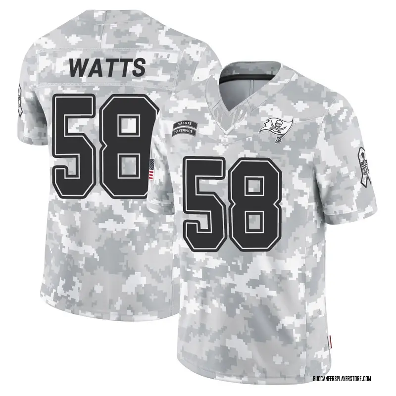Nike Markees Watts Tampa Bay Buccaneers Limited Arctic Camo 2024 Salute to Service Jersey - Men's