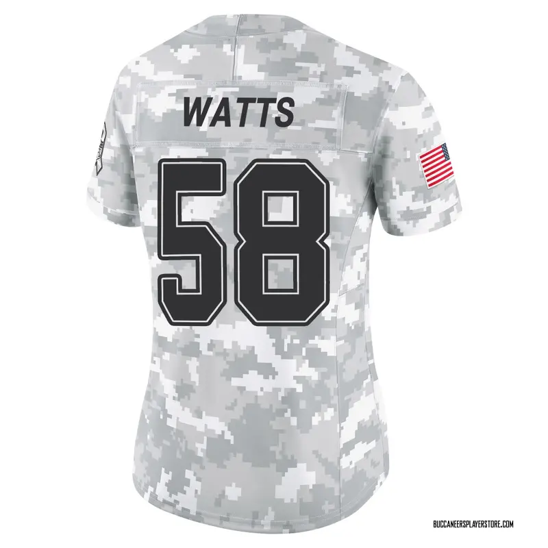 Nike Markees Watts Tampa Bay Buccaneers Limited Arctic Camo 2024 Salute to Service Jersey - Women's