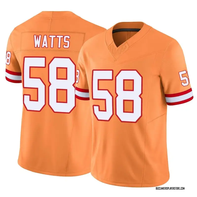 Nike Markees Watts Tampa Bay Buccaneers Limited Orange Vapor F.U.S.E. Jersey - Youth