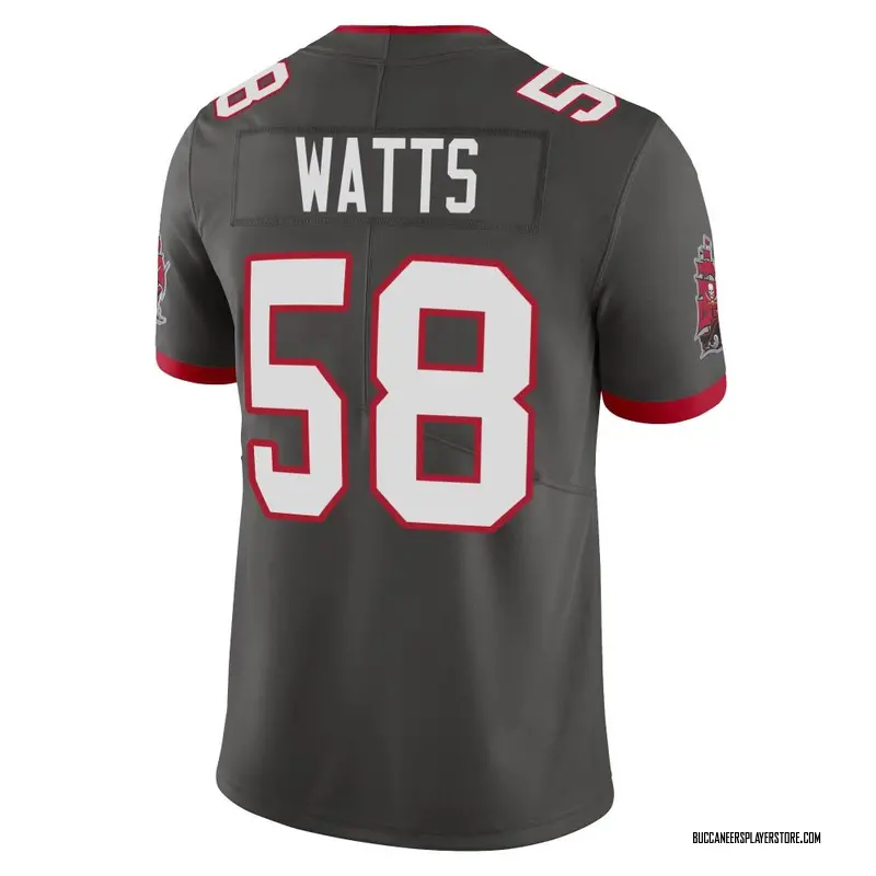 Nike Markees Watts Tampa Bay Buccaneers Limited Pewter Alternate Vapor Jersey - Men's