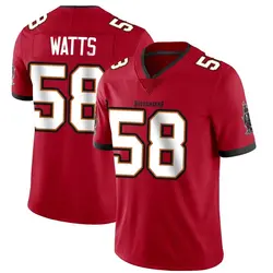Nike Markees Watts Tampa Bay Buccaneers Limited Red Team Color Vapor Untouchable Jersey - Men's
