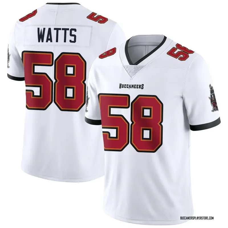 Nike Markees Watts Tampa Bay Buccaneers Limited White Vapor Untouchable Jersey - Men's