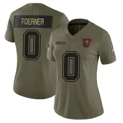 Nike Marshall Foerner Tampa Bay Buccaneers Limited Olive 2025 Salute to Service Jersey - Women's
