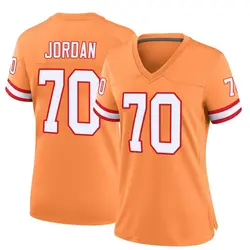 Nike Michael Jordan Tampa Bay Buccaneers Game Orange Throwback Jersey - Women's