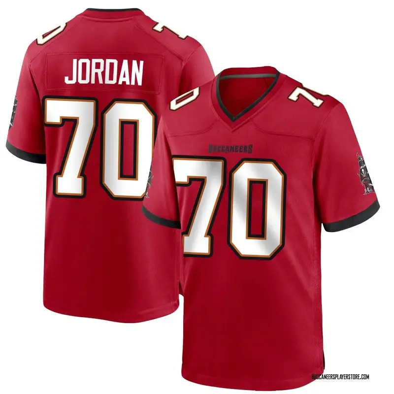 Nike Michael Jordan Tampa Bay Buccaneers Game Red Team Color Jersey - Men's