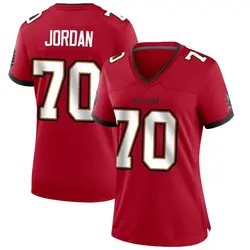 Nike Michael Jordan Tampa Bay Buccaneers Game Red Team Color Jersey - Women's