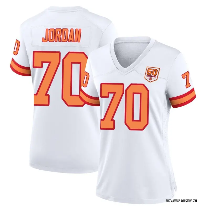 Nike Michael Jordan Tampa Bay Buccaneers Game White '76 50th Season Jersey - Women's