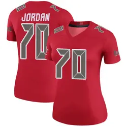 Nike Michael Jordan Tampa Bay Buccaneers Legend Red Color Rush Jersey - Women's