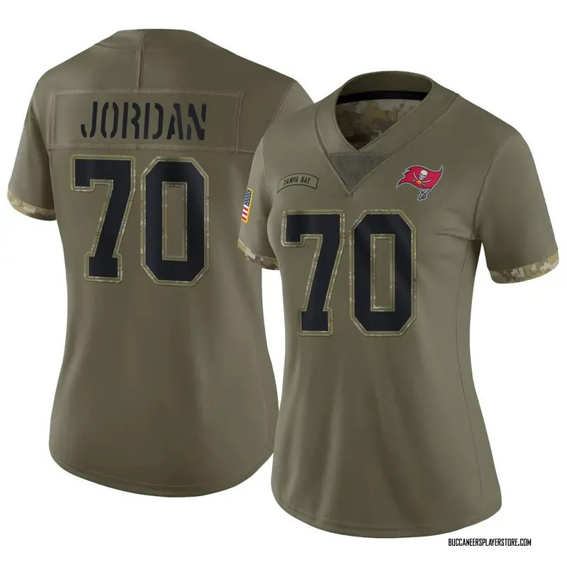 Nike Michael Jordan Tampa Bay Buccaneers Limited Olive 2022 Salute To Service Jersey - Women's