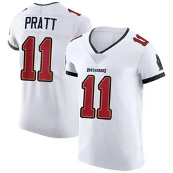 Nike Michael Pratt Tampa Bay Buccaneers Elite White Vapor Jersey - Men's