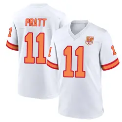 Nike Michael Pratt Tampa Bay Buccaneers Game White '76 50th Season Jersey - Men's