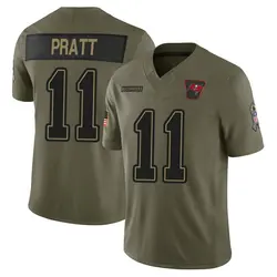 Nike Michael Pratt Tampa Bay Buccaneers Limited Olive 2025 Salute to Service Jersey - Youth