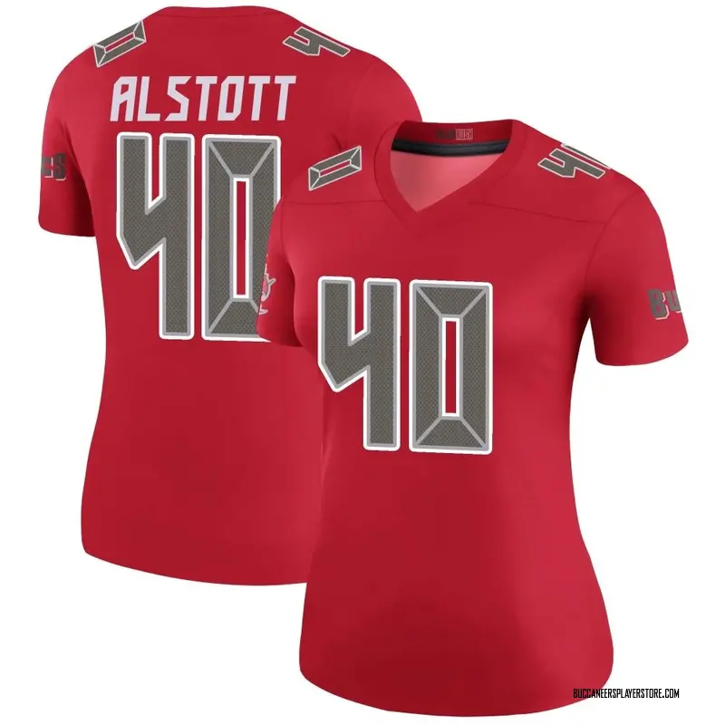 Nike Mike Alstott Tampa Bay Buccaneers Legend Red Color Rush Jersey - Women's