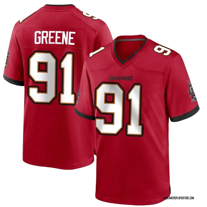 Nike Mike Greene Tampa Bay Buccaneers Game Green Red Team Color Jersey - Men's