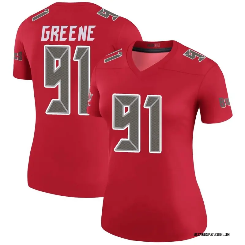 Nike Mike Greene Tampa Bay Buccaneers Legend Green Color Rush Red Jersey - Women's