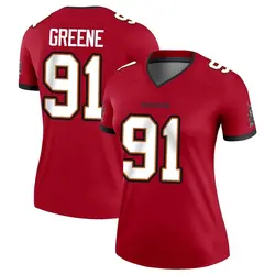 Nike Mike Greene Tampa Bay Buccaneers Legend Green Red Jersey - Women's