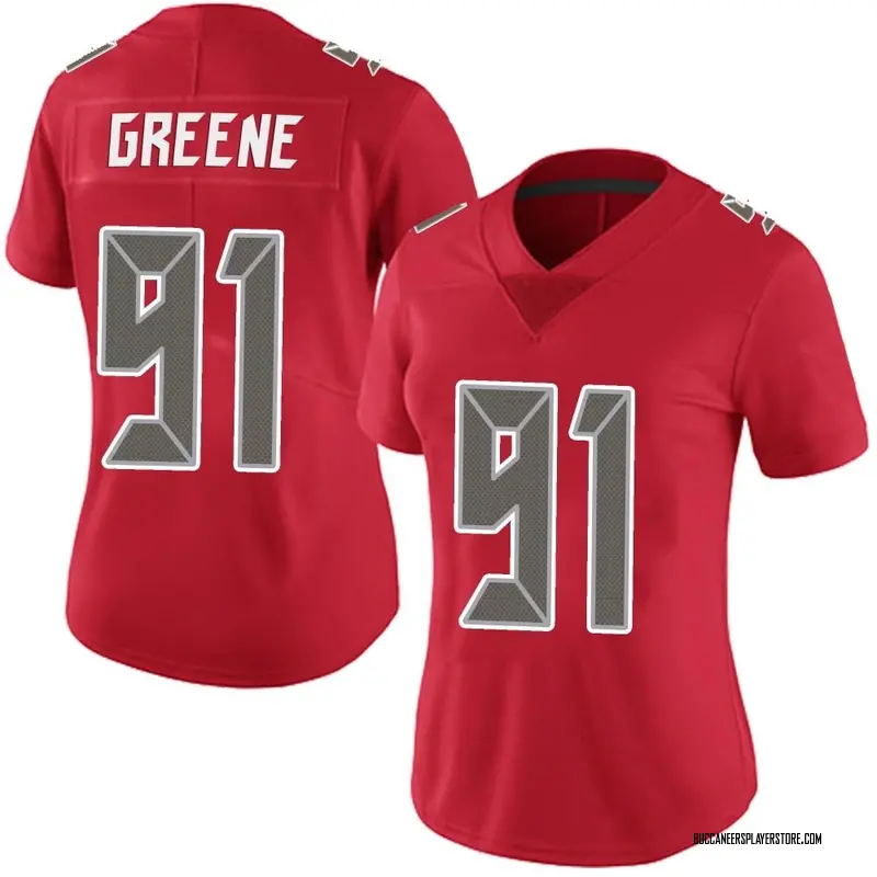 Nike Mike Greene Tampa Bay Buccaneers Limited Green Red Team Color Vapor Untouchable Jersey - Women's