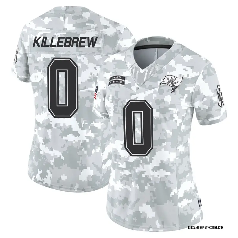 Nike Miles Killebrew Tampa Bay Buccaneers Limited Arctic Camo 2024 Salute to Service Jersey - Women's