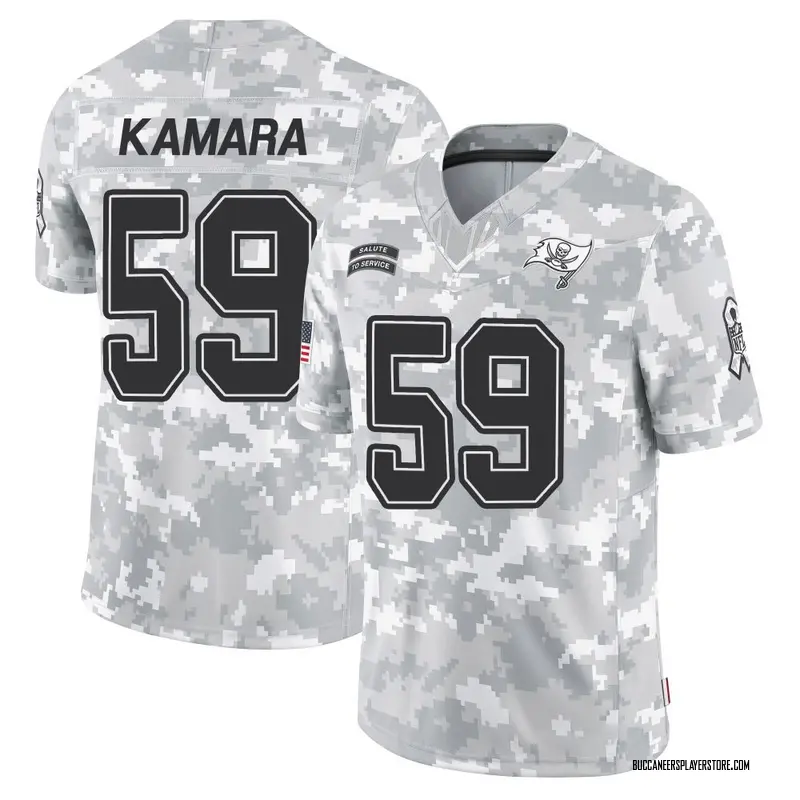 Nike Mohamed Kamara Tampa Bay Buccaneers Limited Arctic Camo 2024 Salute to Service Jersey - Youth