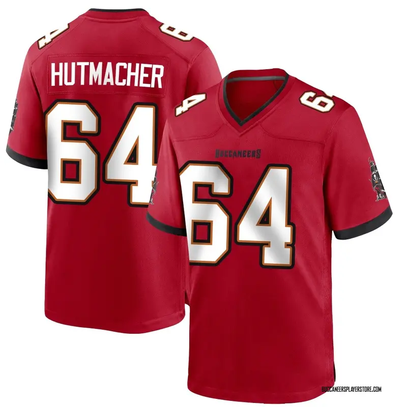 Nike Nash Hutmacher Tampa Bay Buccaneers Game Red Team Color Jersey - Men's