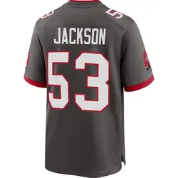 Nike Nick Jackson Tampa Bay Buccaneers Game Pewter Alternate Jersey - Men's