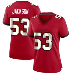 Nike Nick Jackson Tampa Bay Buccaneers Game Red Team Color Jersey - Women's