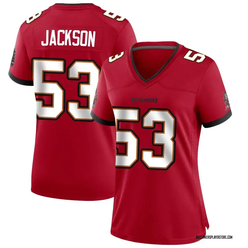 Nike Nick Jackson Tampa Bay Buccaneers Game Red Team Color Jersey - Women's