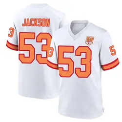 Nike Nick Jackson Tampa Bay Buccaneers Game White '76 50th Season Jersey - Men's