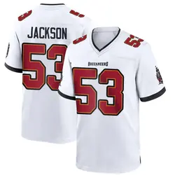 Nike Nick Jackson Tampa Bay Buccaneers Game White Jersey - Men's