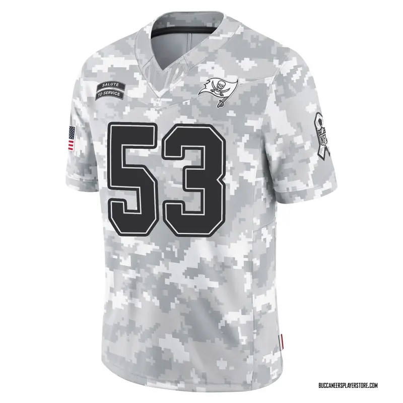 Nike Nick Jackson Tampa Bay Buccaneers Limited Arctic Camo 2024 Salute to Service Jersey - Men's