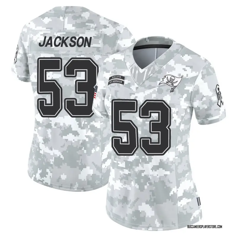 Nike Nick Jackson Tampa Bay Buccaneers Limited Arctic Camo 2024 Salute to Service Jersey - Women's