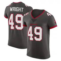 Nike Owen Wright Tampa Bay Buccaneers Elite Pewter Alternate Vapor Jersey - Men's
