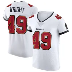 Nike Owen Wright Tampa Bay Buccaneers Elite White Vapor Jersey - Men's