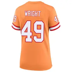 Nike Owen Wright Tampa Bay Buccaneers Game Cream sicle 50th Season Jersey - Women's