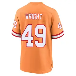 Nike Owen Wright Tampa Bay Buccaneers Game Cream sicle 50th Season Jersey - Youth