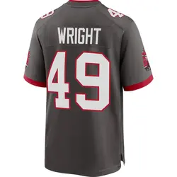 Nike Owen Wright Tampa Bay Buccaneers Game Pewter Alternate Jersey - Men's