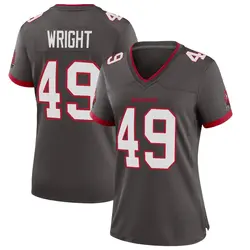 Nike Owen Wright Tampa Bay Buccaneers Game Pewter Alternate Jersey - Women's